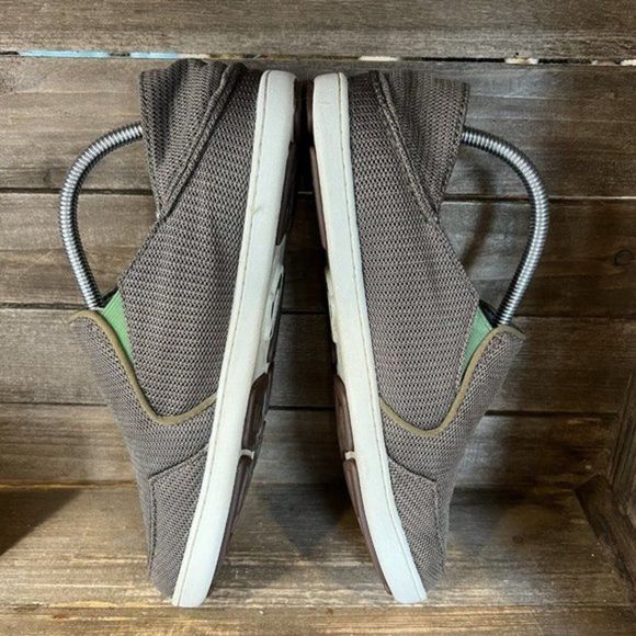 Mens Olukai Nohea Taupe Mesh Comfort Slip On Loafers Shoes Sneakers Size 9 M GUC - Picture 4 of 6